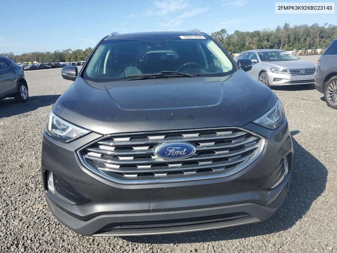 2019 Ford Edge Titanium VIN: 2FMPK3K92KBC23143 Lot: 78071434