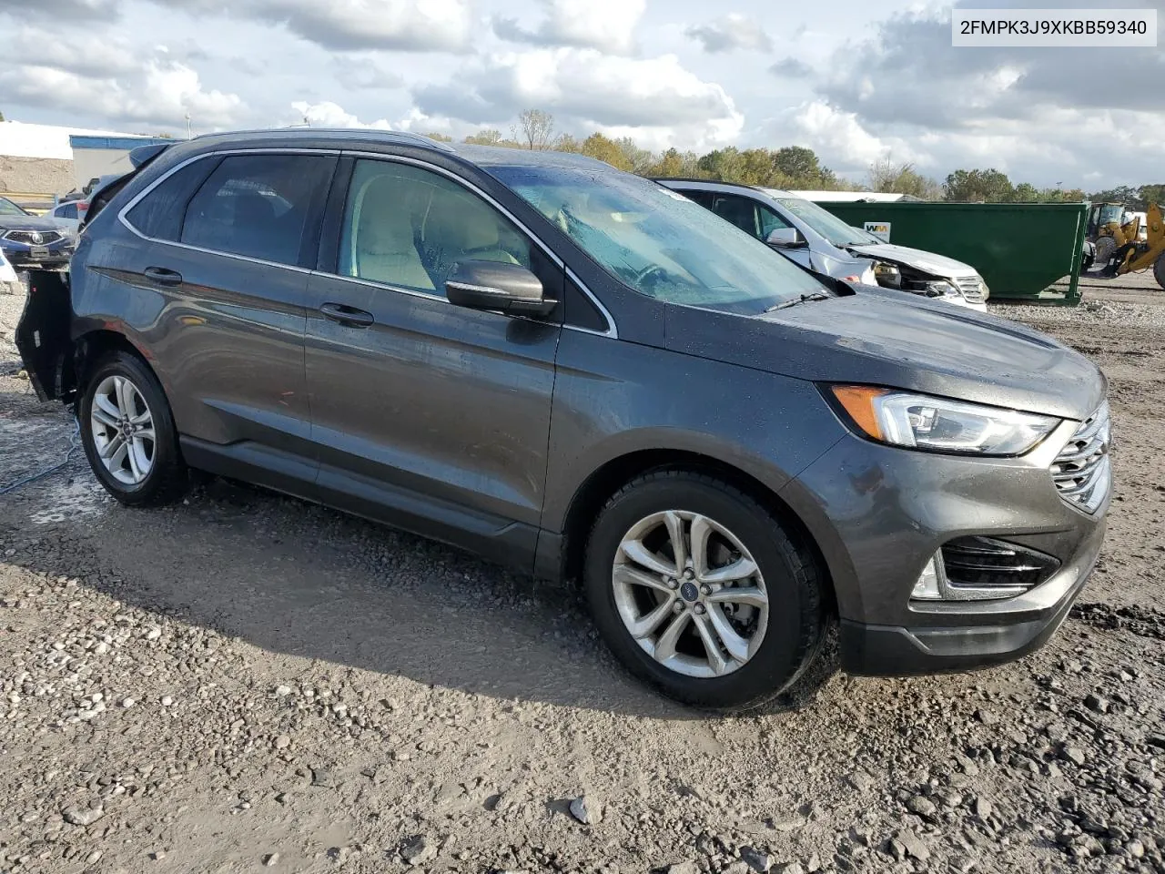 2019 Ford Edge Sel VIN: 2FMPK3J9XKBB59340 Lot: 78086874