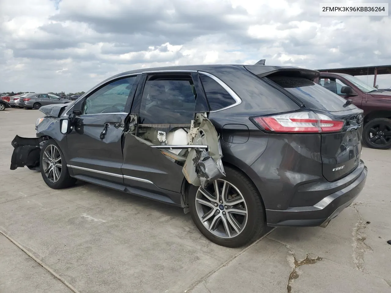 2019 Ford Edge Titanium VIN: 2FMPK3K96KBB36264 Lot: 78274124