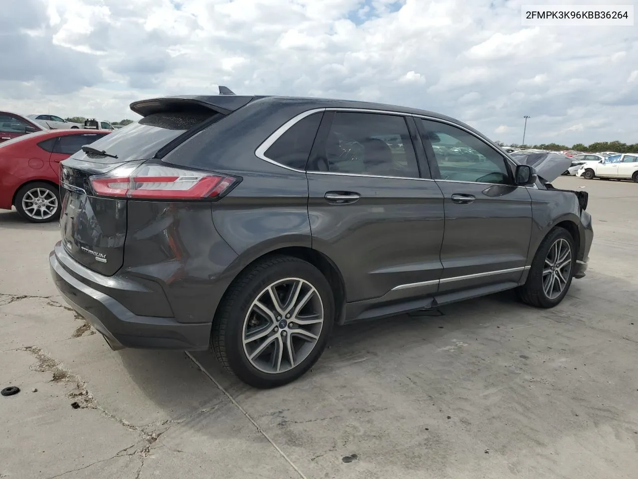 2019 Ford Edge Titanium VIN: 2FMPK3K96KBB36264 Lot: 78274124