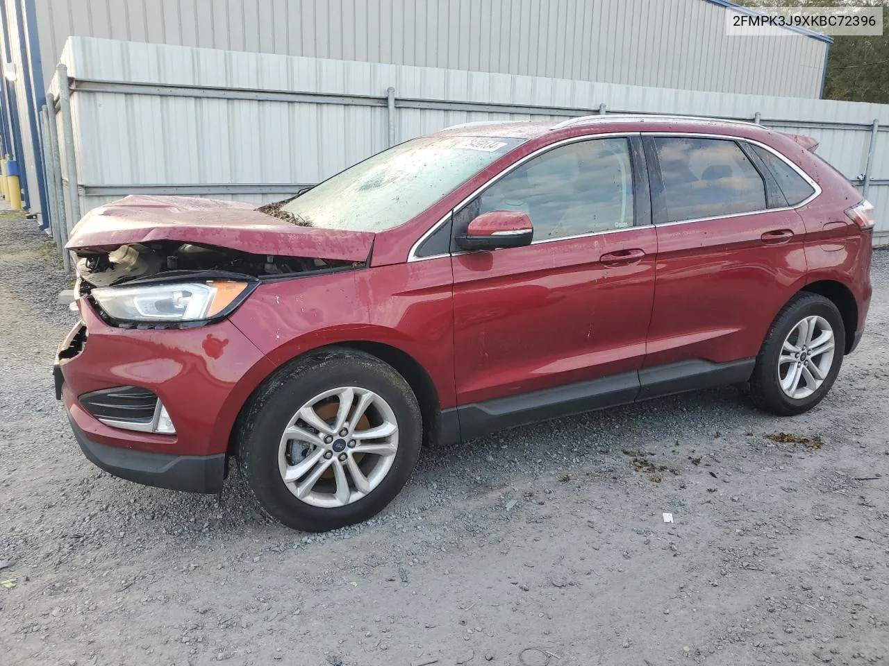 2019 Ford Edge Sel VIN: 2FMPK3J9XKBC72396 Lot: 78459134