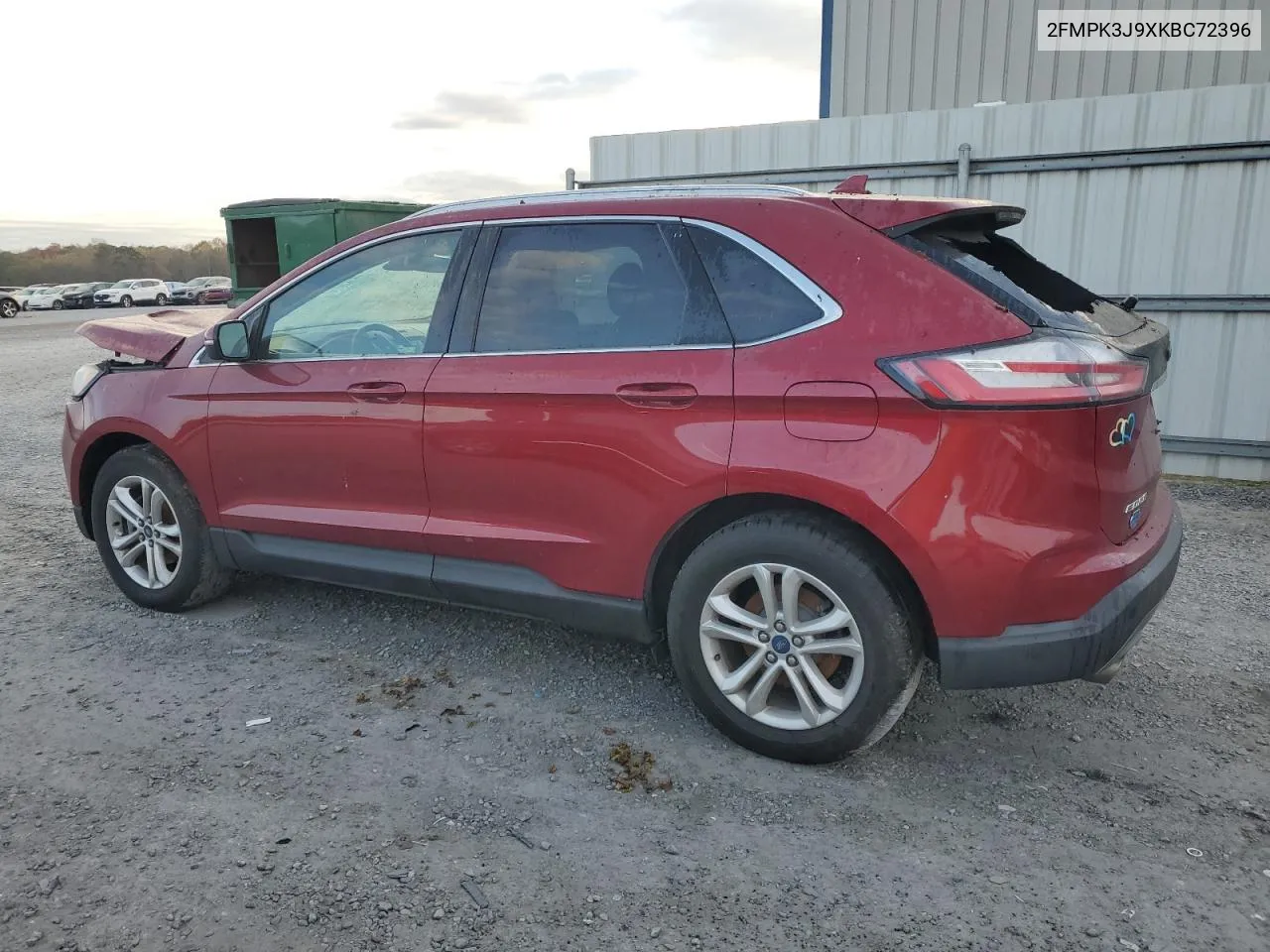 2019 Ford Edge Sel VIN: 2FMPK3J9XKBC72396 Lot: 78459134