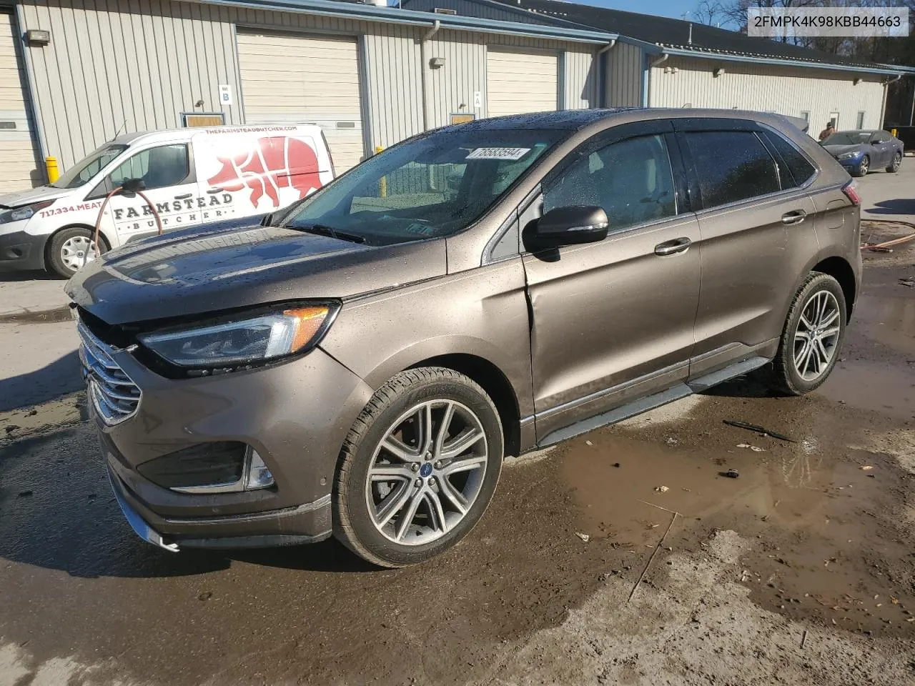 2019 Ford Edge Titanium VIN: 2FMPK4K98KBB44663 Lot: 78583594