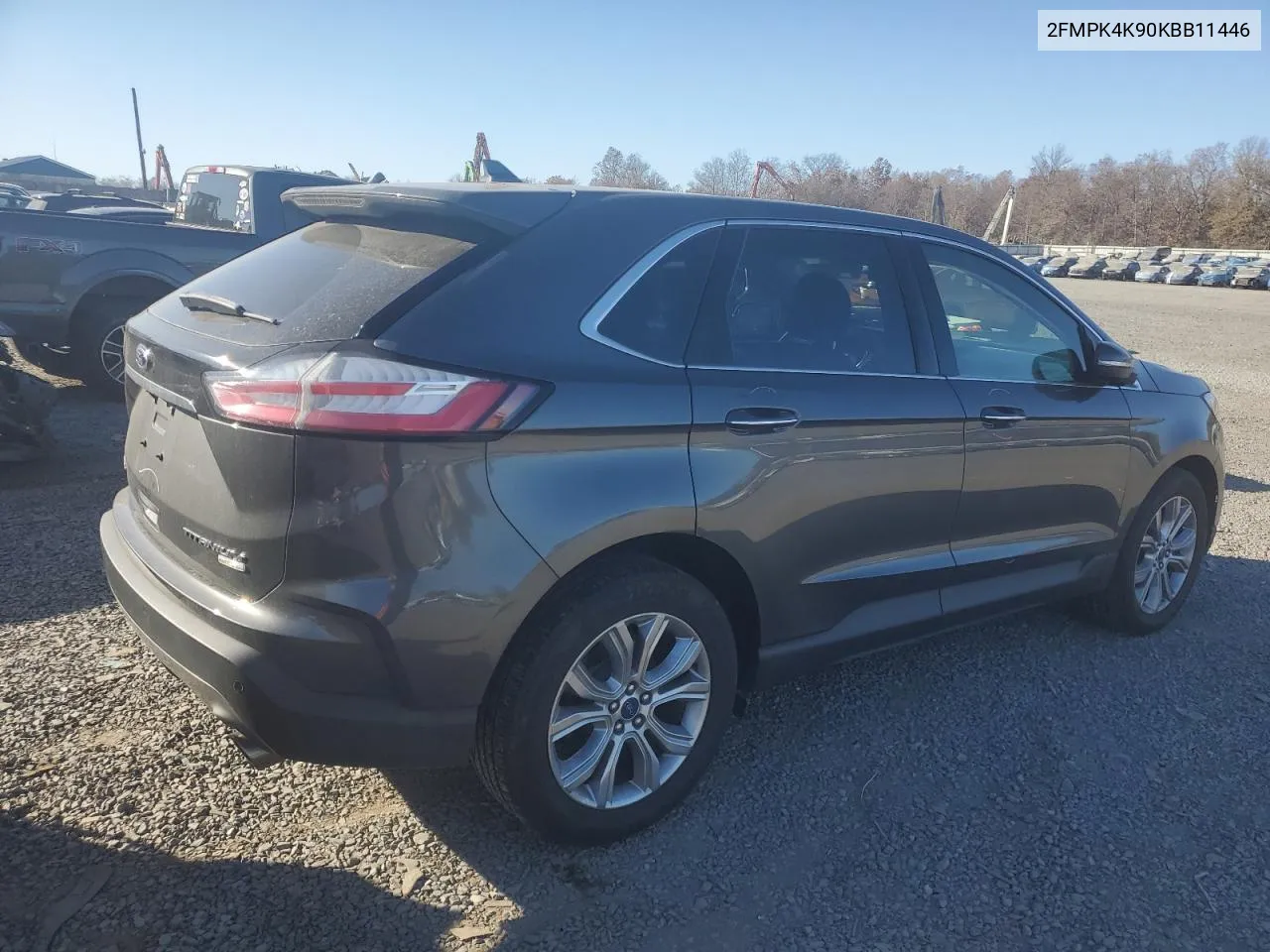 2019 Ford Edge Titanium VIN: 2FMPK4K90KBB11446 Lot: 78733594