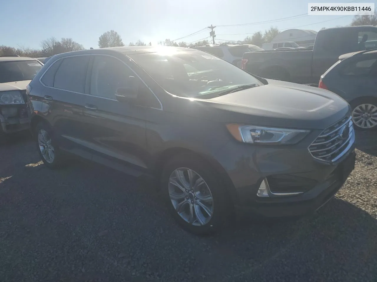 2019 Ford Edge Titanium VIN: 2FMPK4K90KBB11446 Lot: 78733594