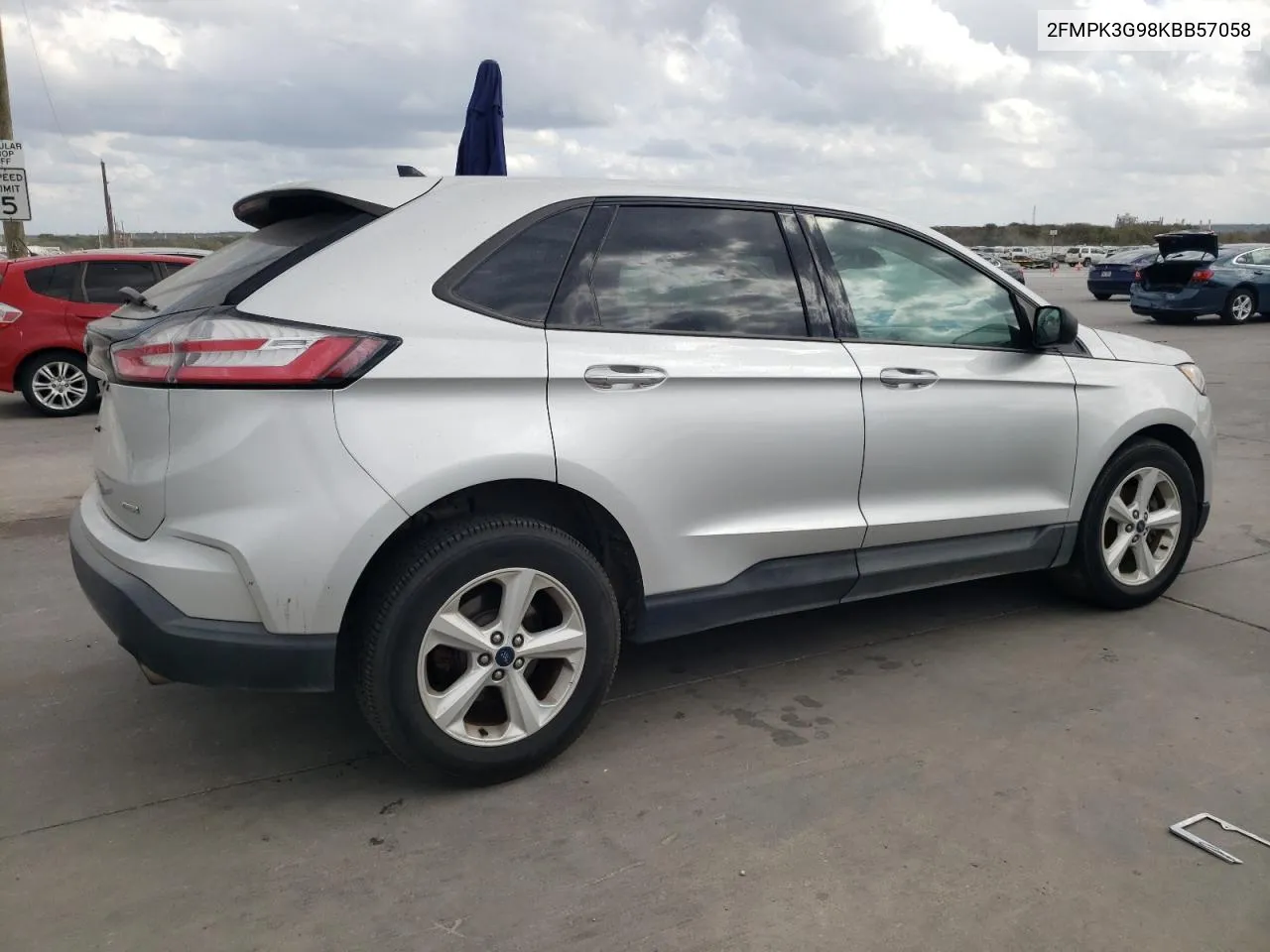 2019 Ford Edge Se VIN: 2FMPK3G98KBB57058 Lot: 78760214