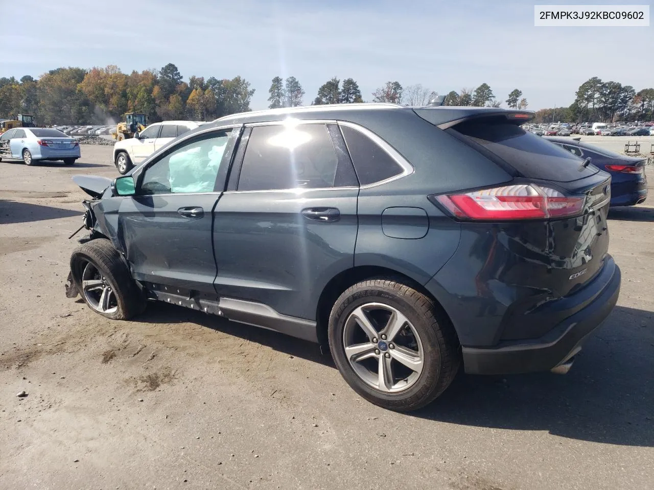 2019 Ford Edge Sel VIN: 2FMPK3J92KBC09602 Lot: 78792514