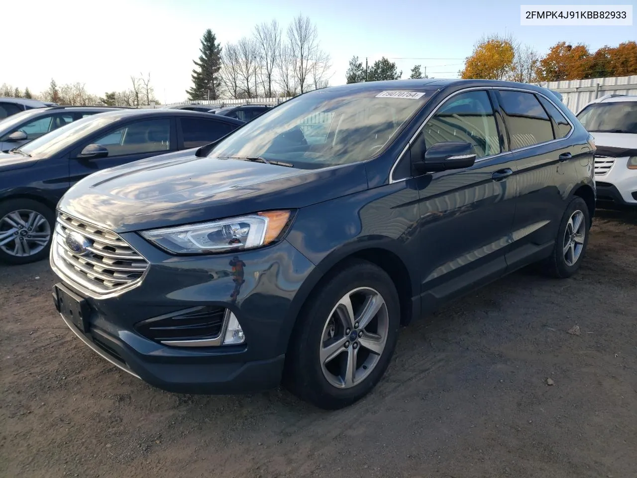 2019 Ford Edge Sel VIN: 2FMPK4J91KBB82933 Lot: 79070754