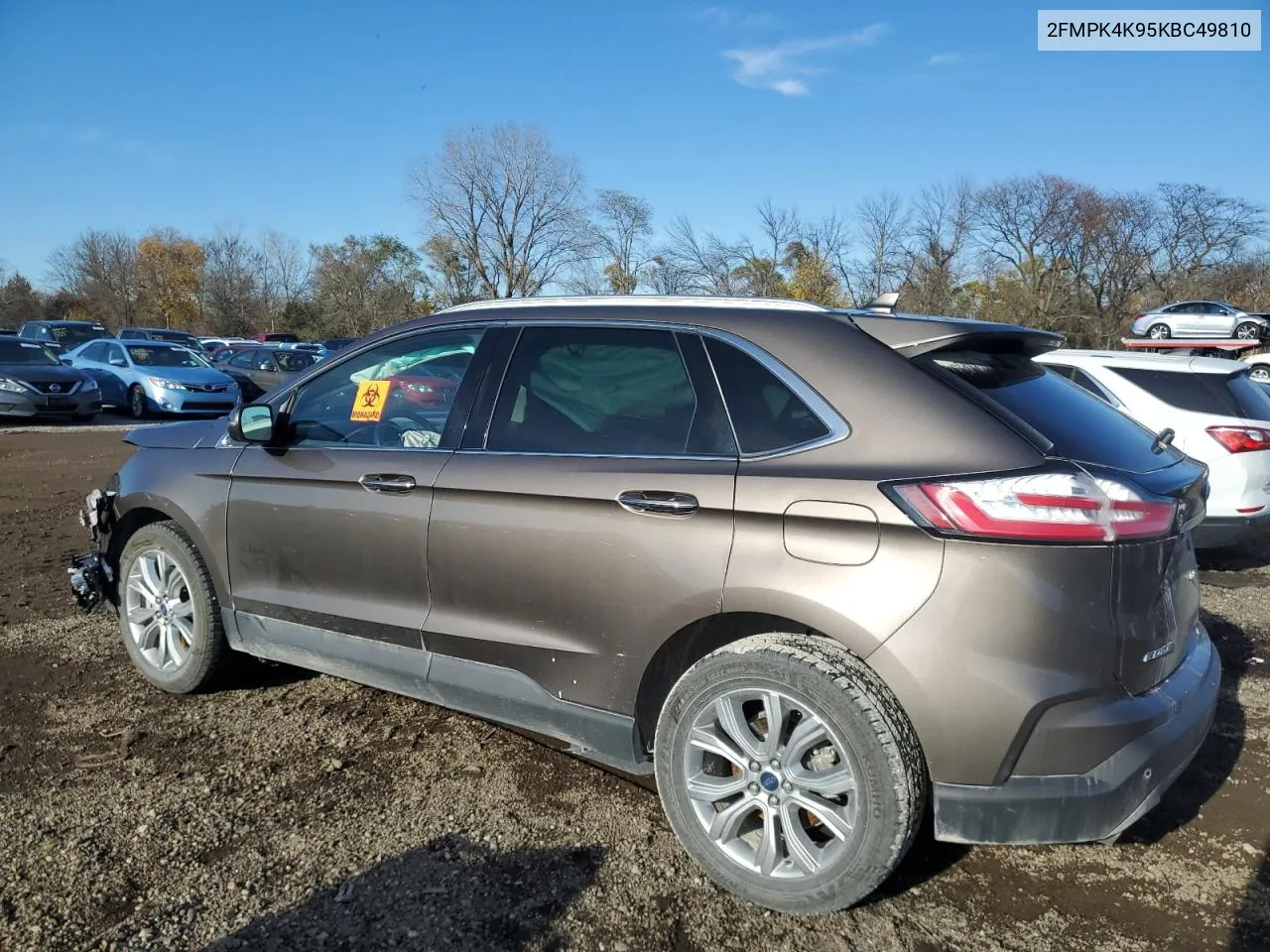 2FMPK4K95KBC49810 2019 Ford Edge Titanium