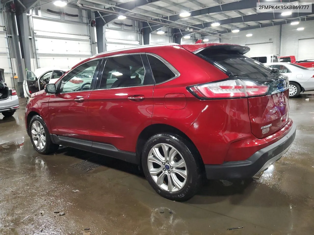 2019 Ford Edge Titanium VIN: 2FMPK4K95KBB69777 Lot: 79422344