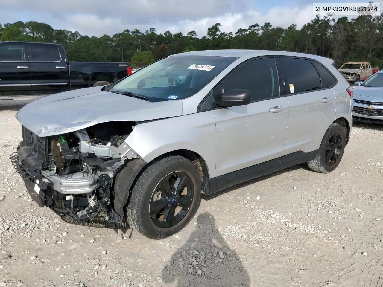 2019 Ford Edge Se VIN: 2FMPK3G91KBB21244 Lot: 79508344