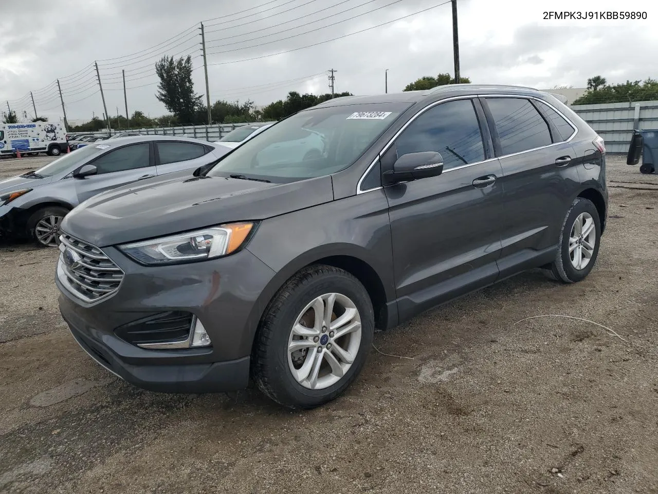 2019 Ford Edge Sel VIN: 2FMPK3J91KBB59890 Lot: 79673284