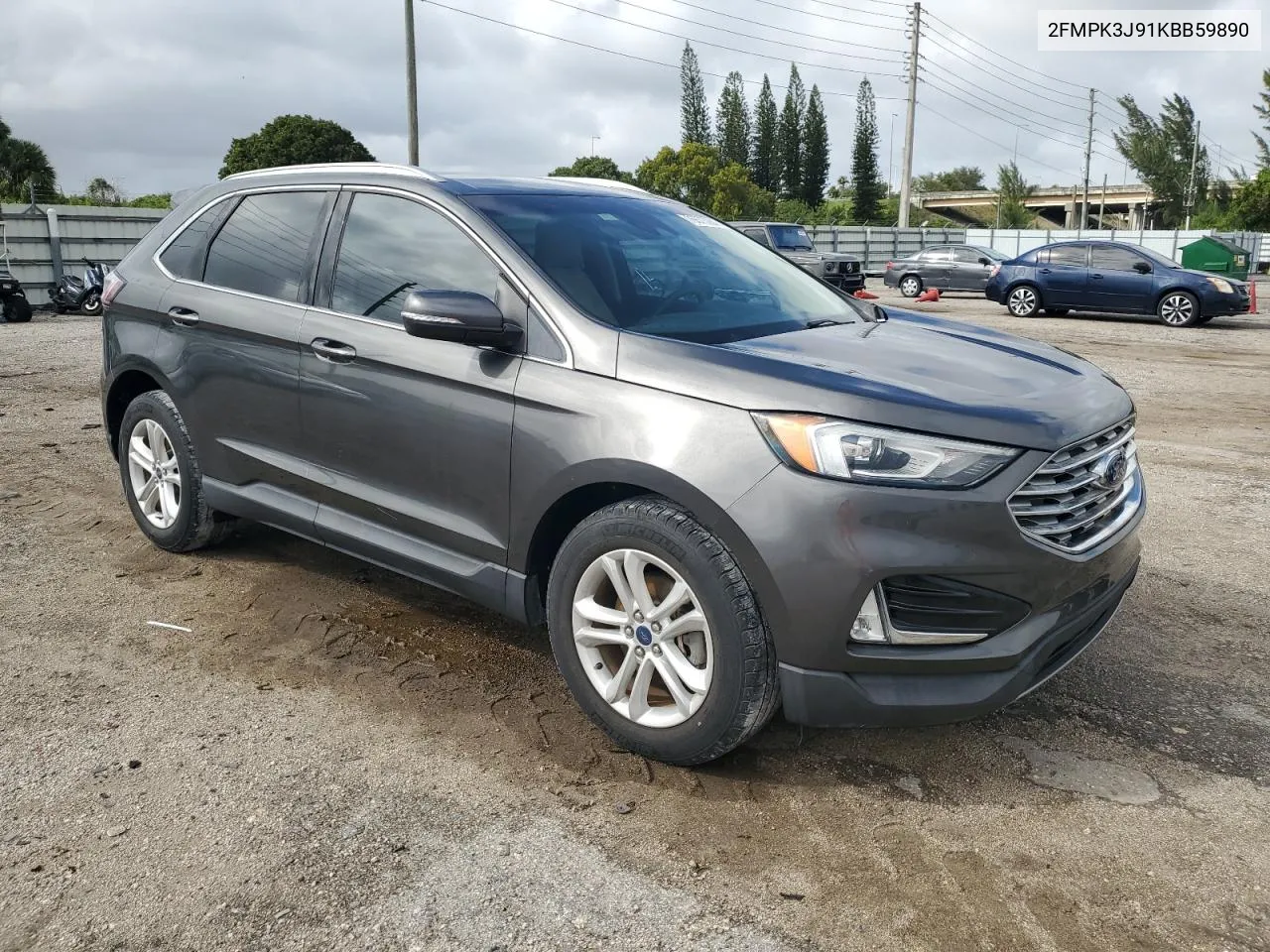 2019 Ford Edge Sel VIN: 2FMPK3J91KBB59890 Lot: 79673284