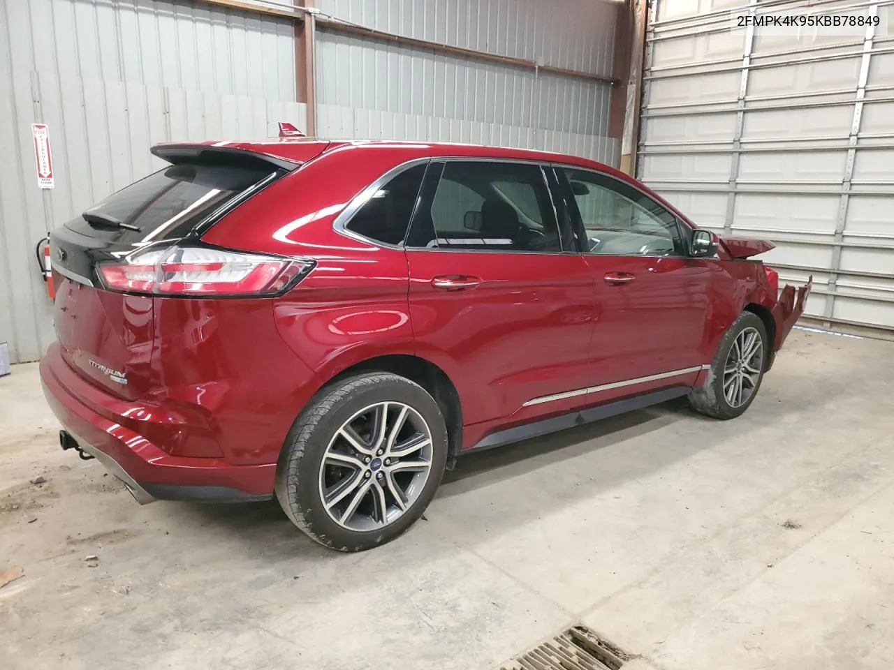 2019 Ford Edge Titanium VIN: 2FMPK4K95KBB78849 Lot: 80020574