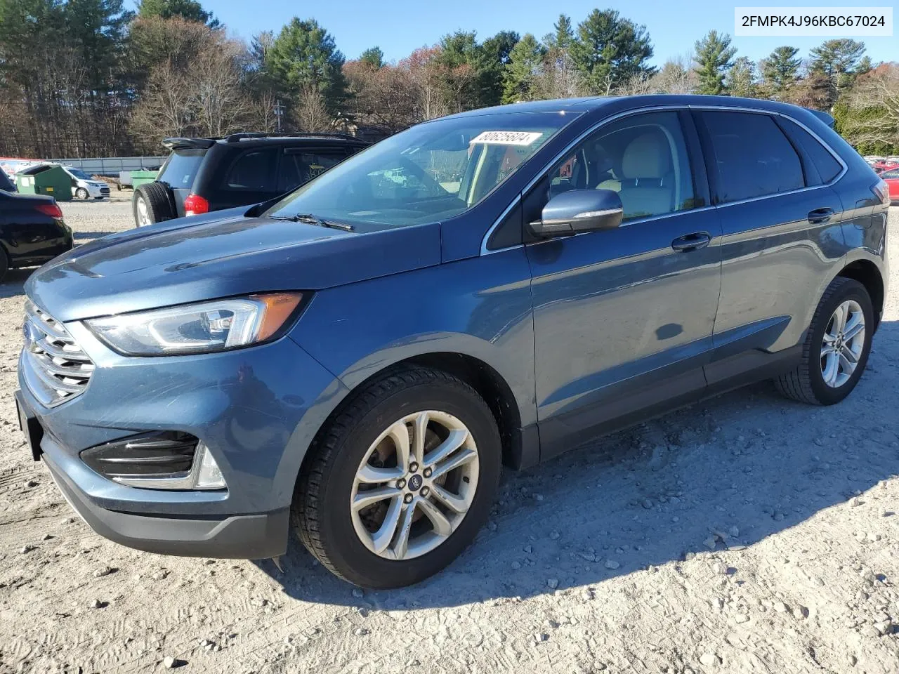 2019 Ford Edge Sel VIN: 2FMPK4J96KBC67024 Lot: 80625604