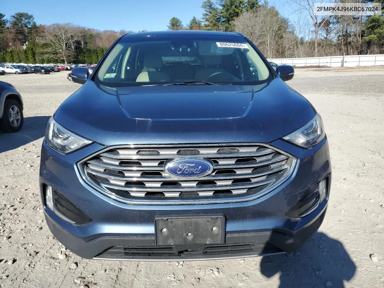 2019 Ford Edge Sel VIN: 2FMPK4J96KBC67024 Lot: 80625604