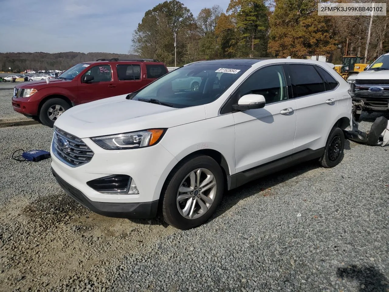 2019 Ford Edge Sel VIN: 2FMPK3J99KBB40102 Lot: 81162654