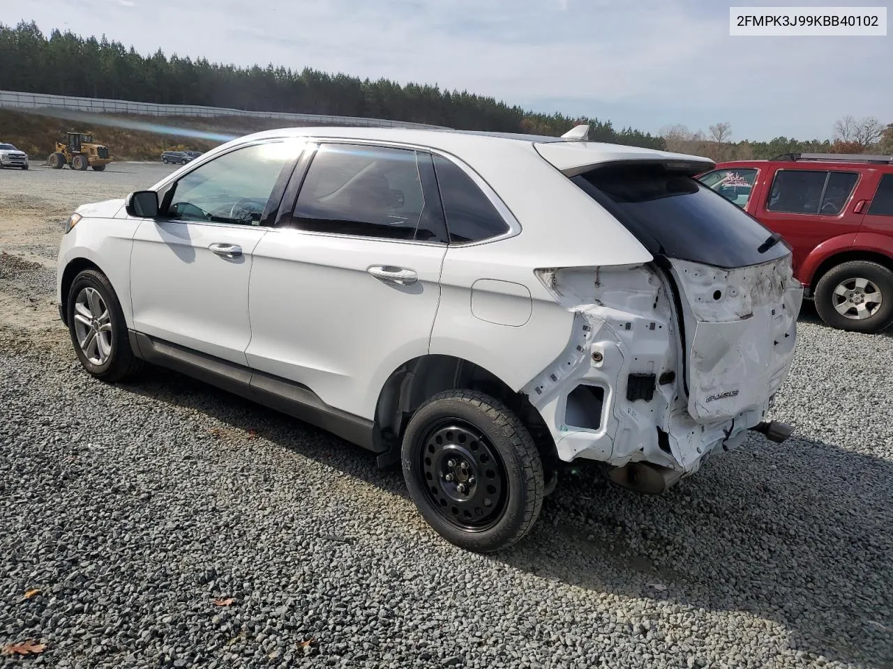 2019 Ford Edge Sel VIN: 2FMPK3J99KBB40102 Lot: 81162654