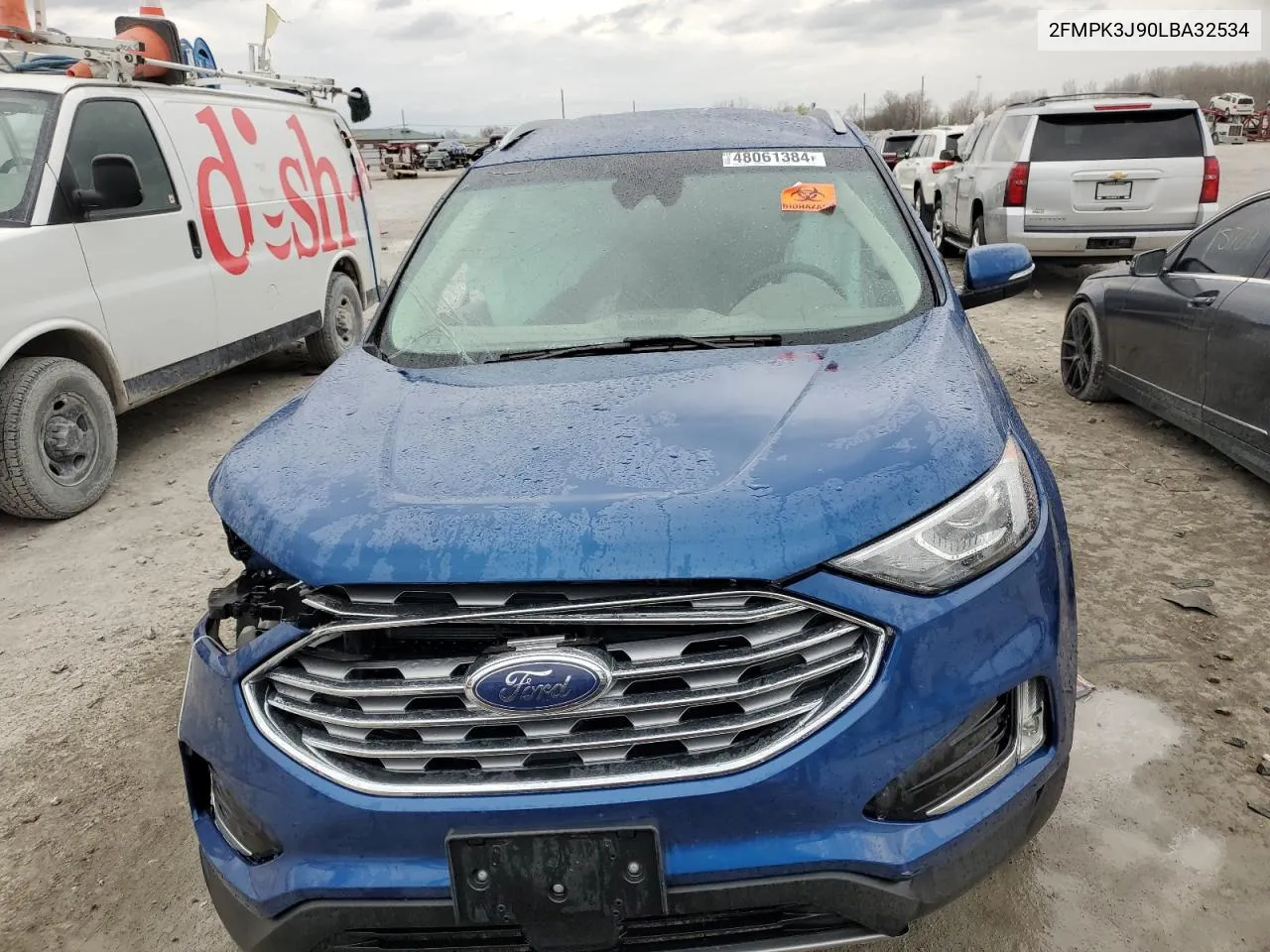 2020 Ford Edge Sel VIN: 2FMPK3J90LBA32534 Lot: 48061384