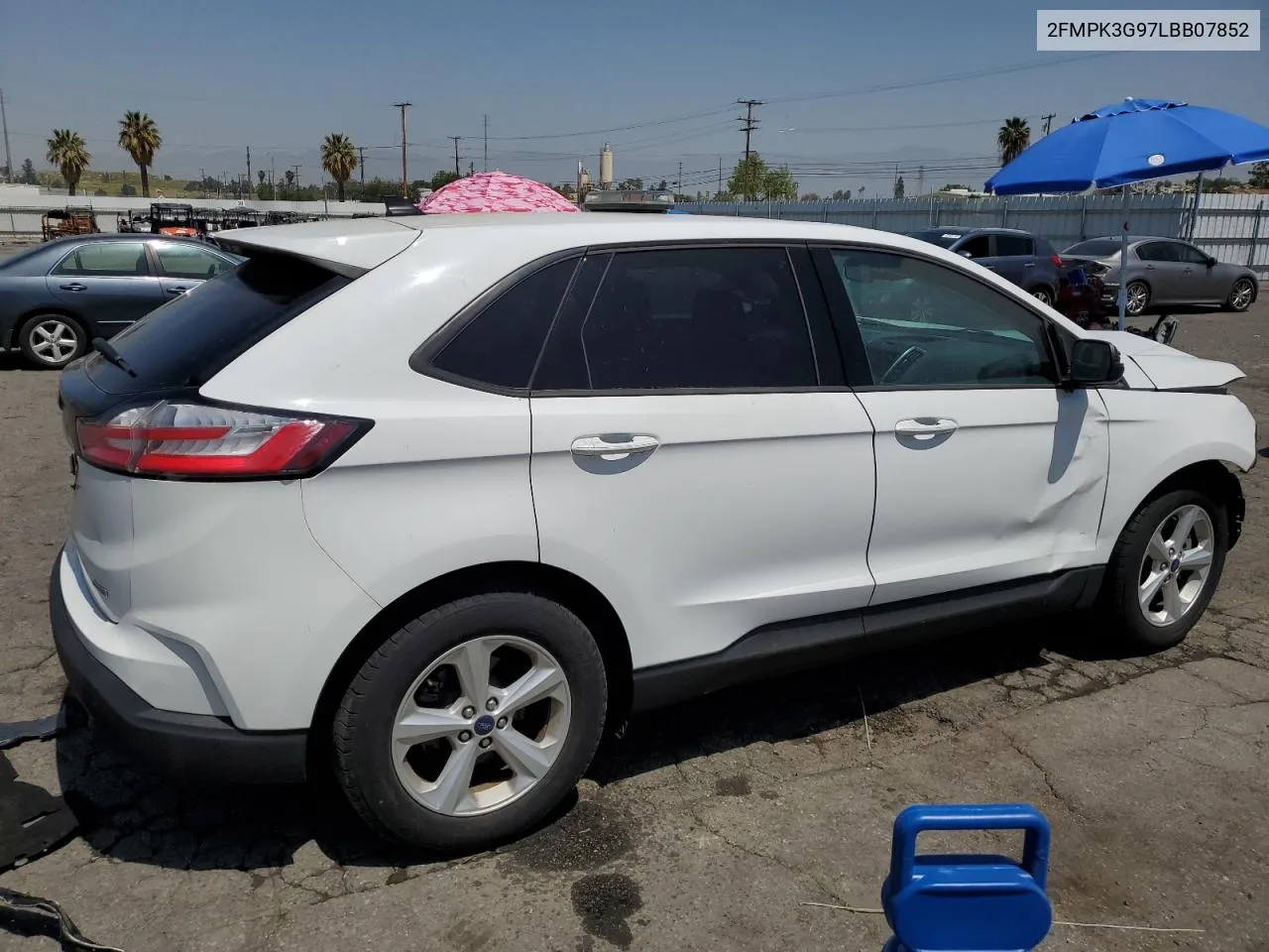 2020 Ford Edge Se VIN: 2FMPK3G97LBB07852 Lot: 50109693