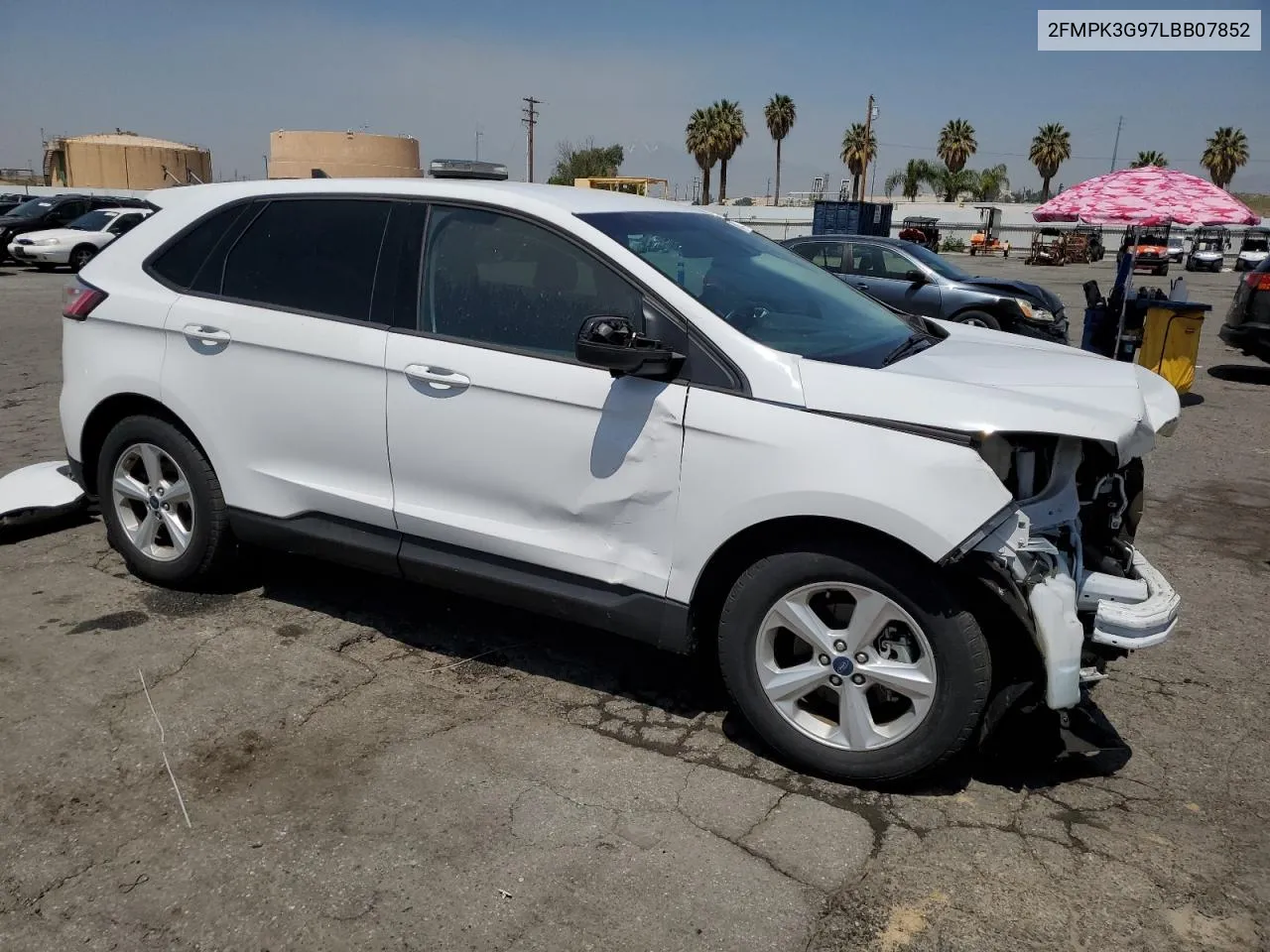 2020 Ford Edge Se VIN: 2FMPK3G97LBB07852 Lot: 50109693