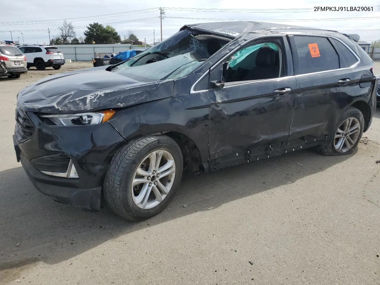 2020 Ford Edge Sel VIN: 2FMPK3J91LBA29061 Lot: 50840654