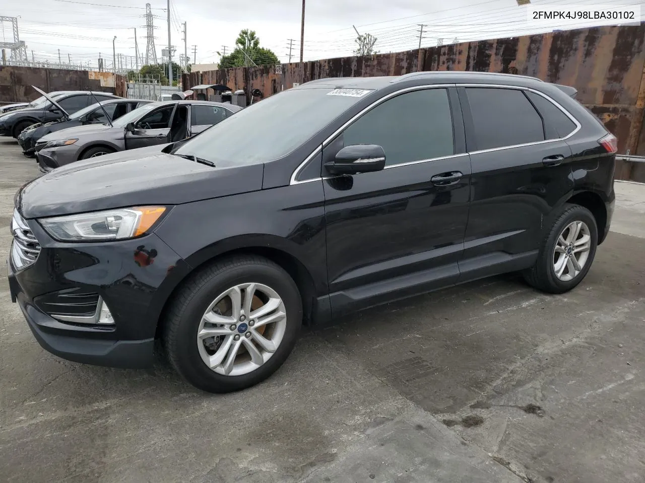 2020 Ford Edge Sel VIN: 2FMPK4J98LBA30102 Lot: 55040754