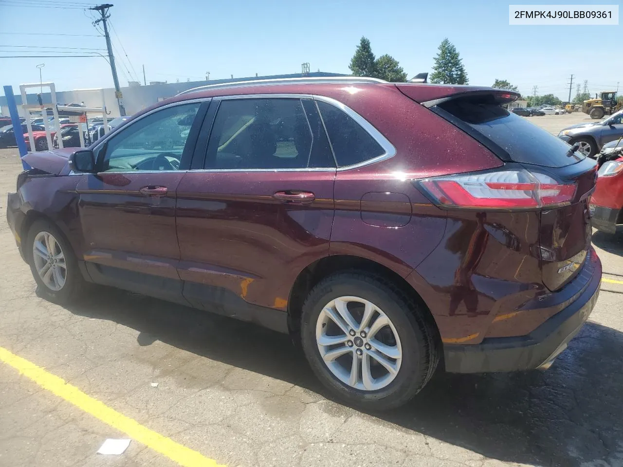 2020 Ford Edge Sel VIN: 2FMPK4J90LBB09361 Lot: 57148224