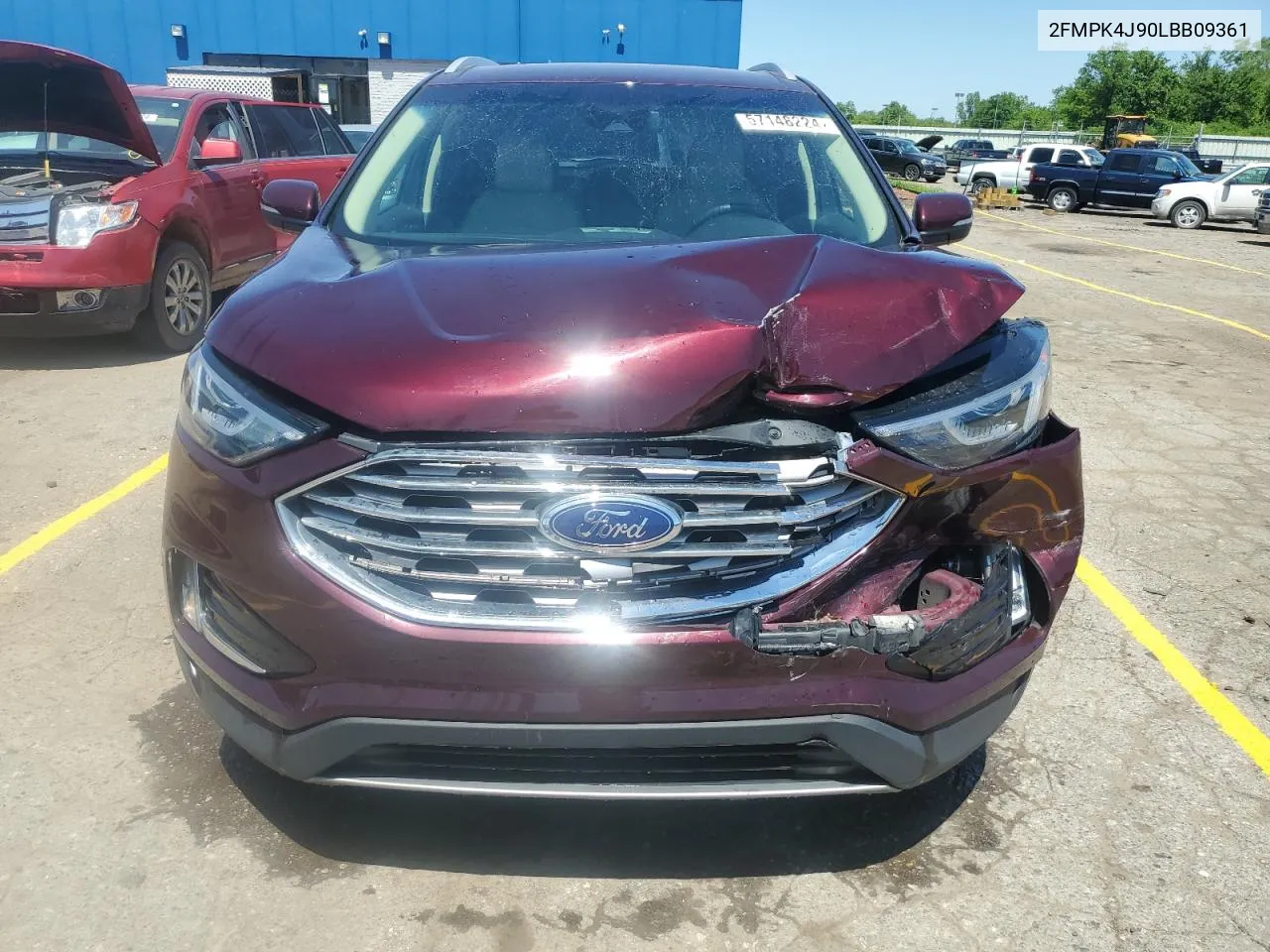 2FMPK4J90LBB09361 2020 Ford Edge Sel