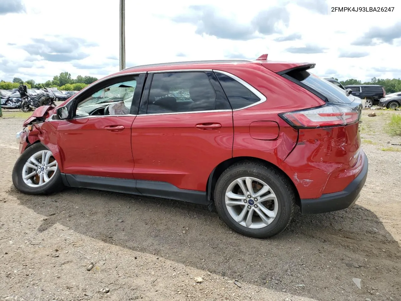 2020 Ford Edge Sel VIN: 2FMPK4J93LBA26247 Lot: 62811404