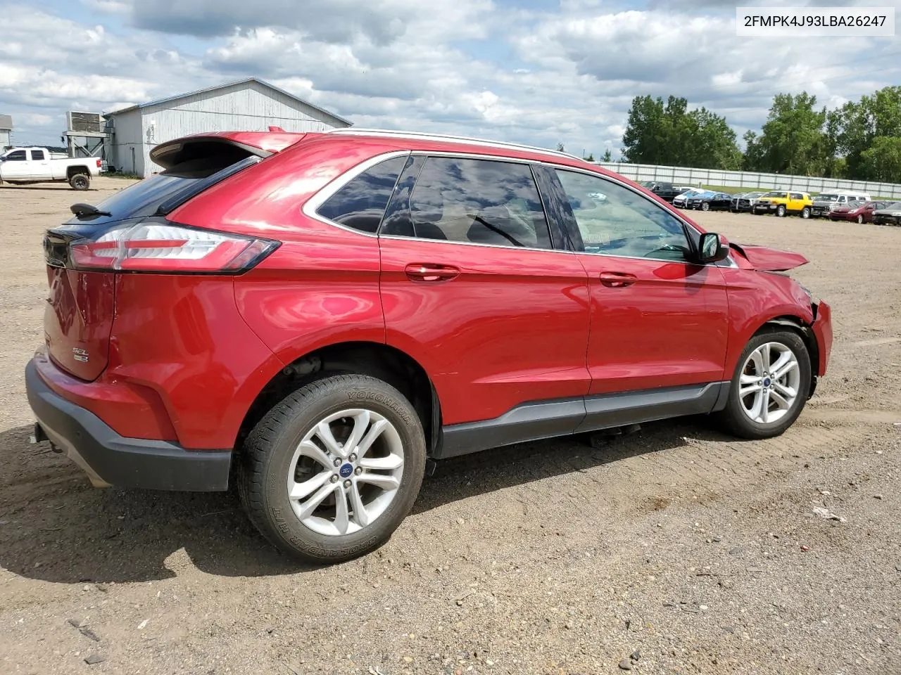 2020 Ford Edge Sel VIN: 2FMPK4J93LBA26247 Lot: 62811404