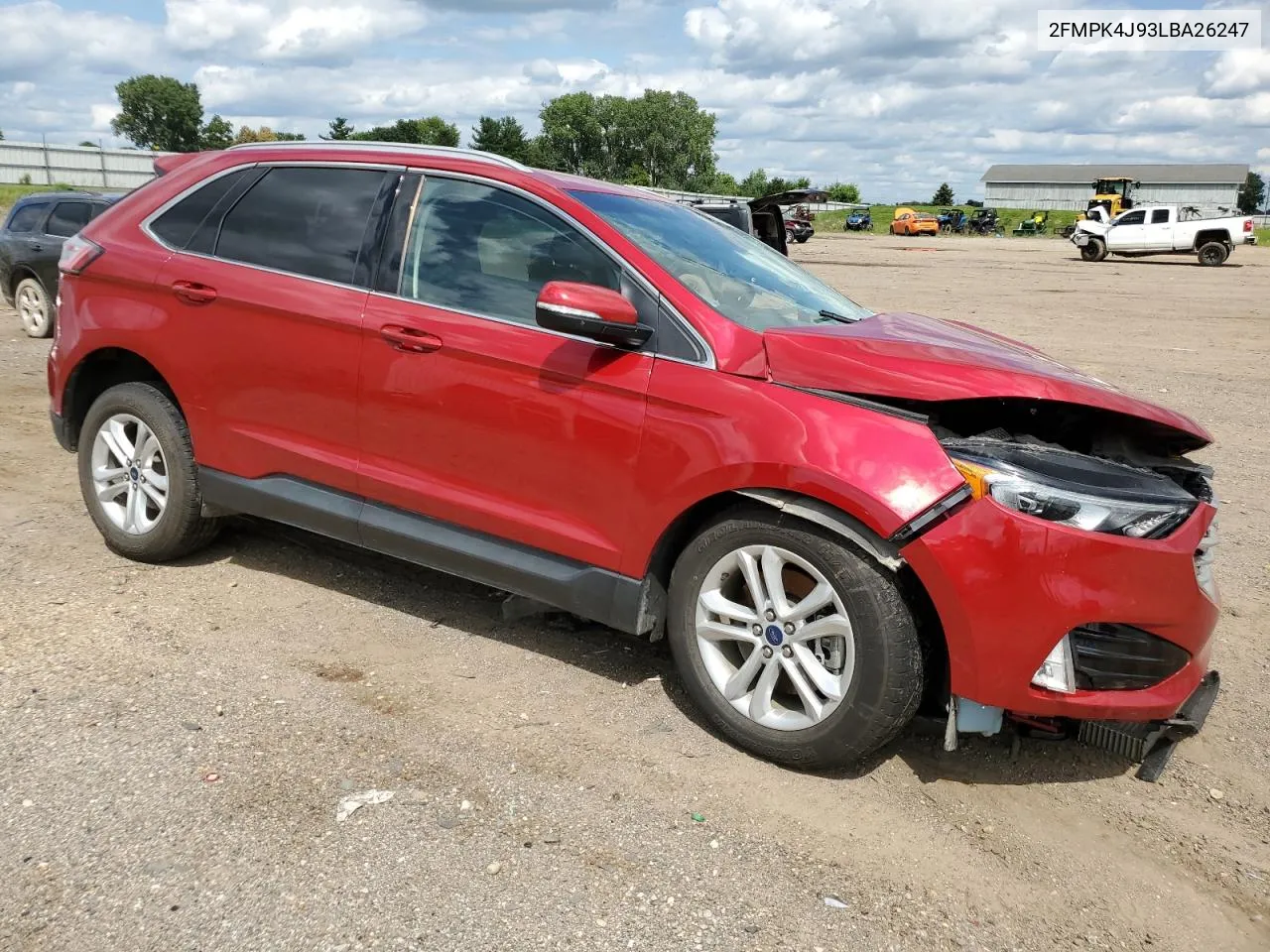 2020 Ford Edge Sel VIN: 2FMPK4J93LBA26247 Lot: 62811404