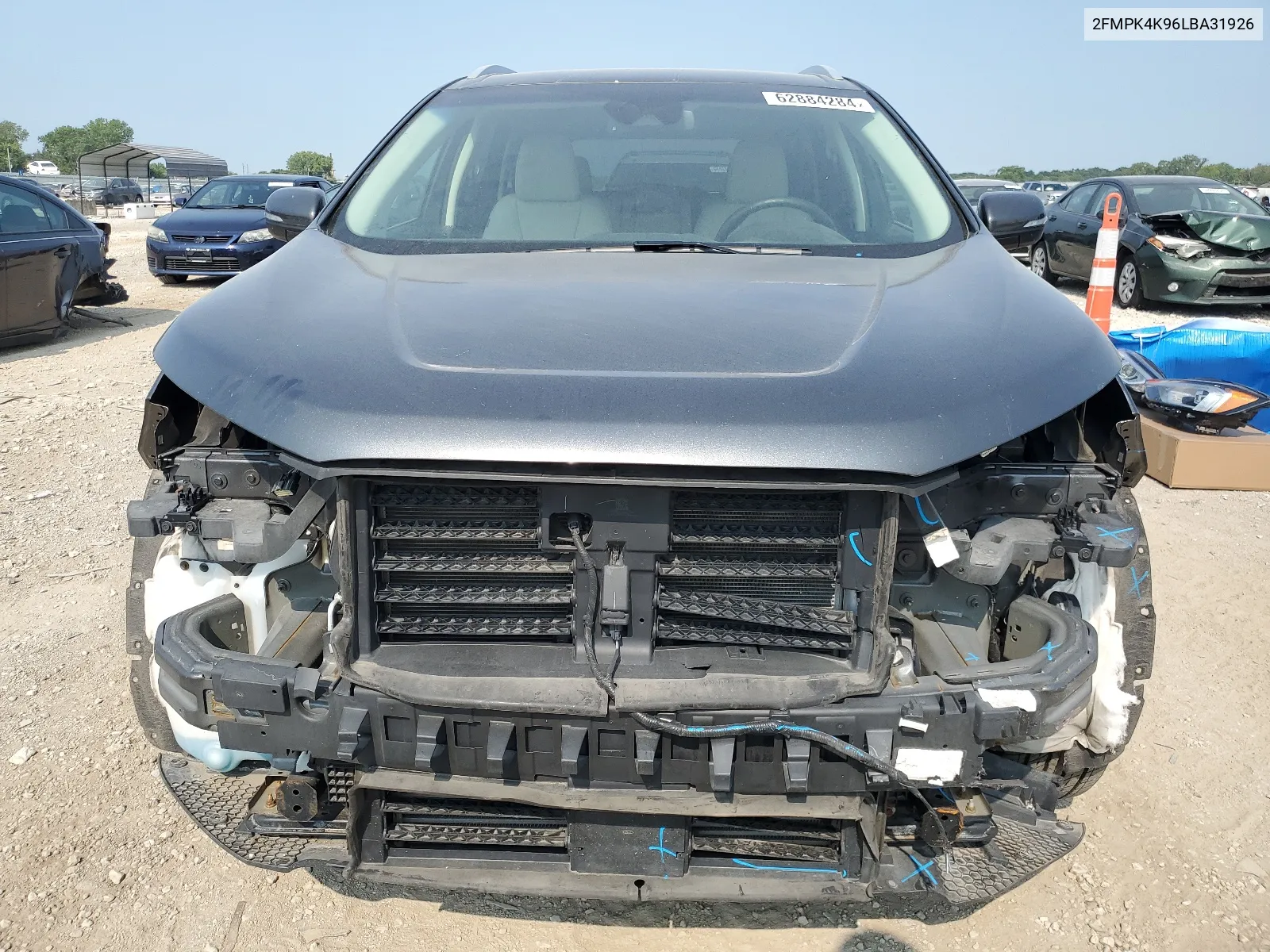 2020 Ford Edge Titanium VIN: 2FMPK4K96LBA31926 Lot: 62884284