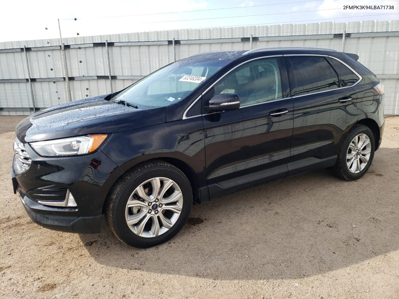 2020 Ford Edge Titanium VIN: 2FMPK3K94LBA71738 Lot: 63246204