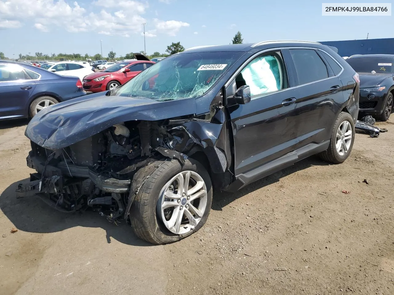 2020 Ford Edge Sel VIN: 2FMPK4J99LBA84766 Lot: 64846034