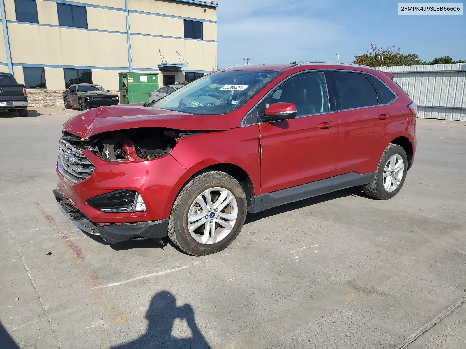 2020 Ford Edge Sel VIN: 2FMPK4J93LBB66606 Lot: 66389234