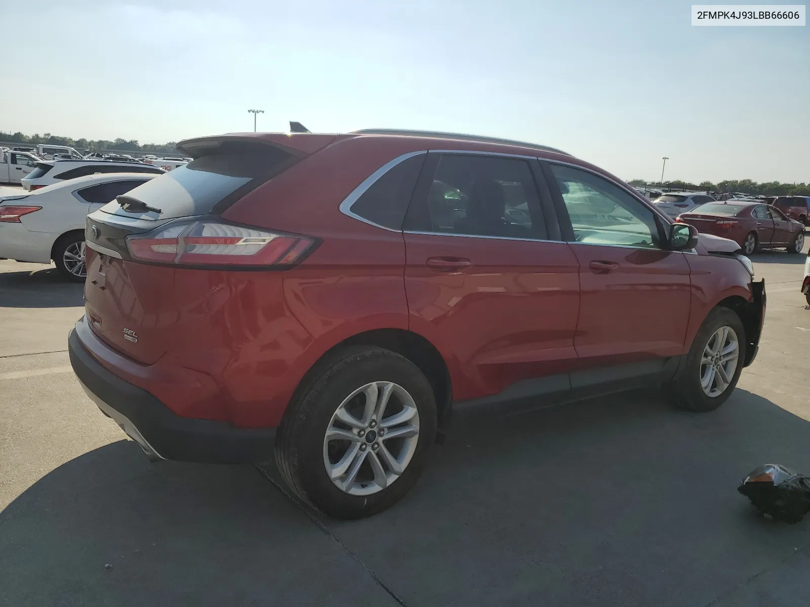 2020 Ford Edge Sel VIN: 2FMPK4J93LBB66606 Lot: 66389234