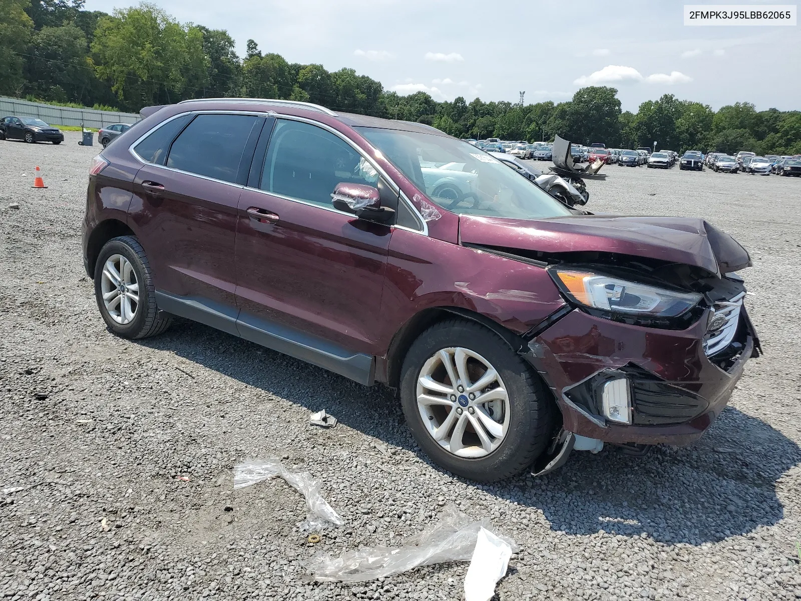 2020 Ford Edge Sel VIN: 2FMPK3J95LBB62065 Lot: 66915044