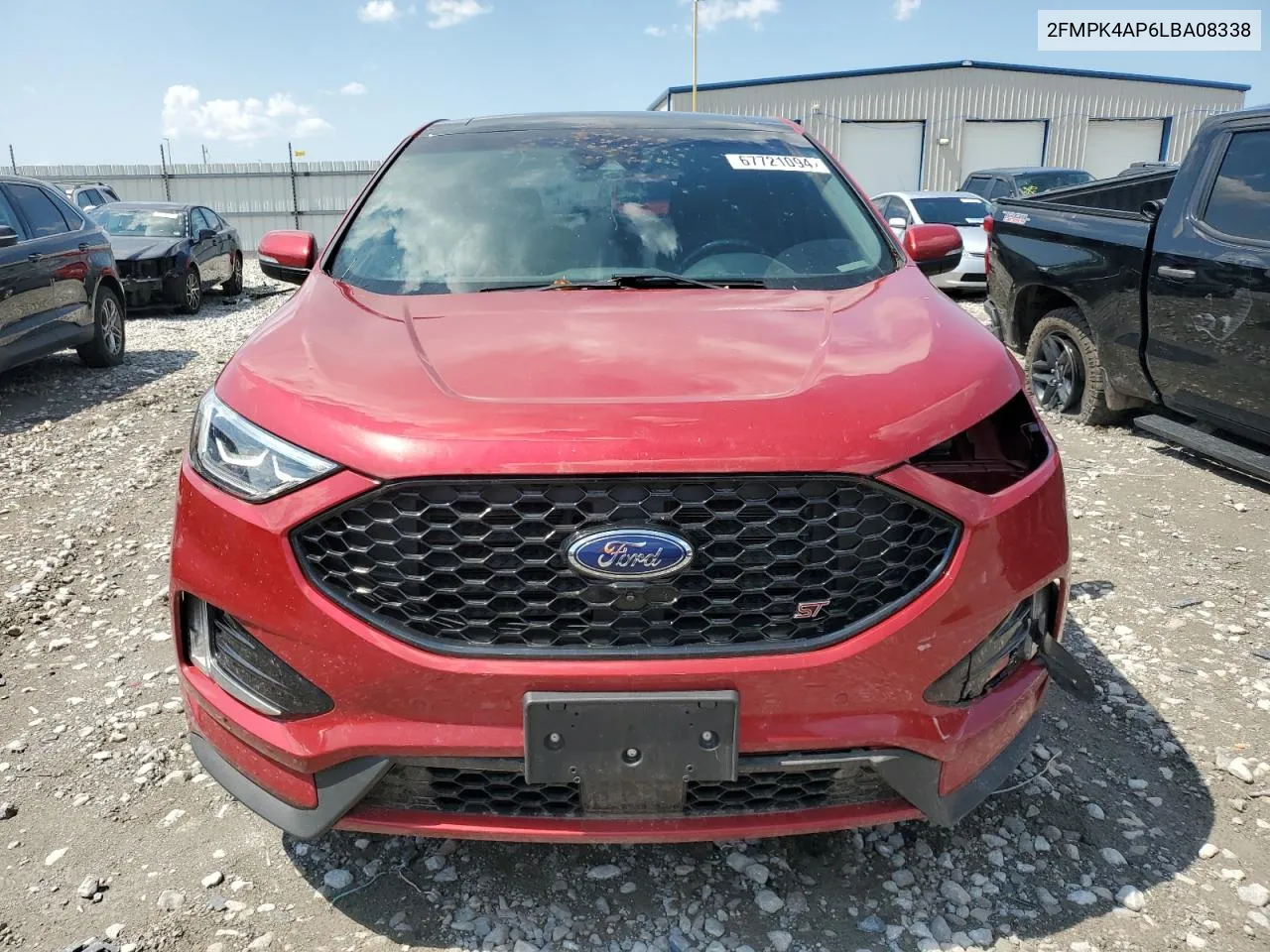 2020 Ford Edge St VIN: 2FMPK4AP6LBA08338 Lot: 67721094