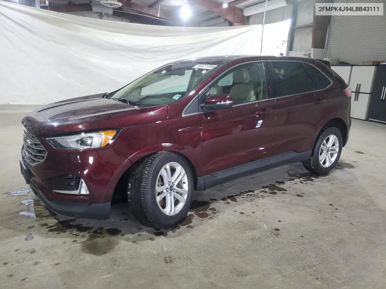 2020 Ford Edge Sel VIN: 2FMPK4J94LBB43111 Lot: 68265394