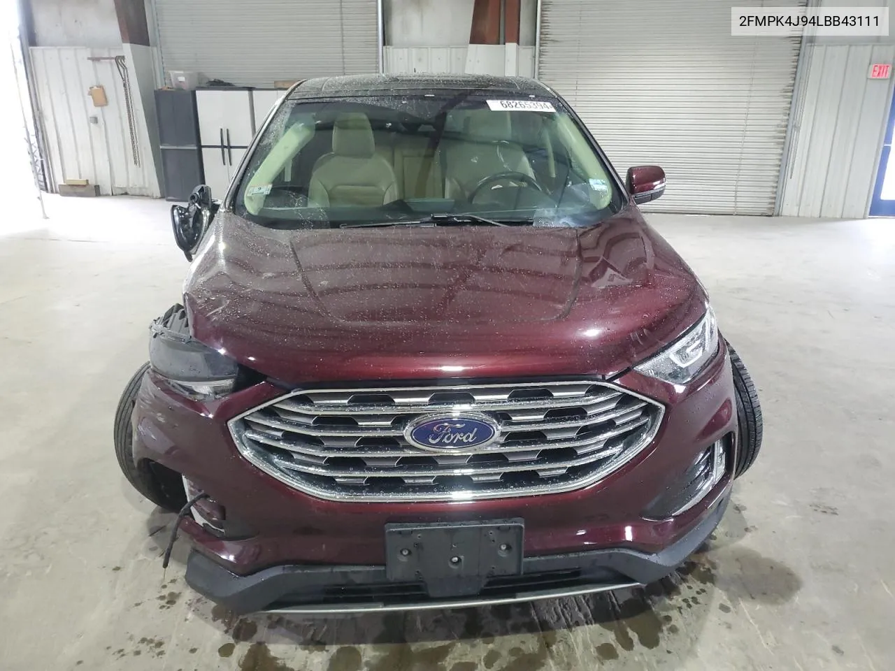 2020 Ford Edge Sel VIN: 2FMPK4J94LBB43111 Lot: 68265394