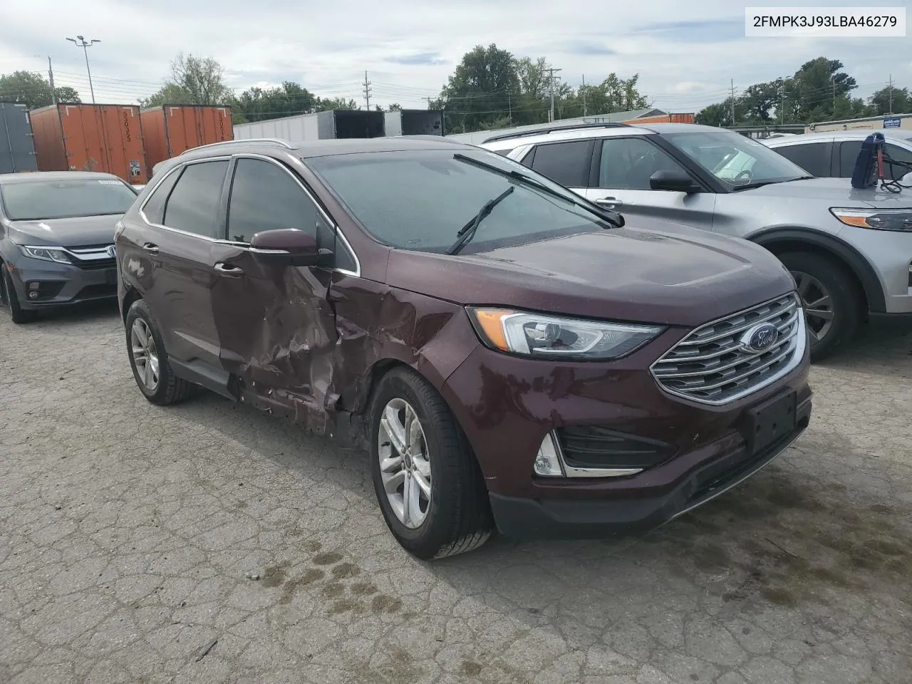 2FMPK3J93LBA46279 2020 Ford Edge Sel