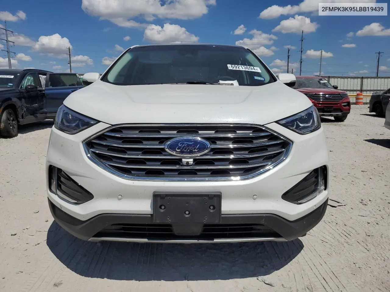 2020 Ford Edge Titanium VIN: 2FMPK3K95LBB19439 Lot: 69213694