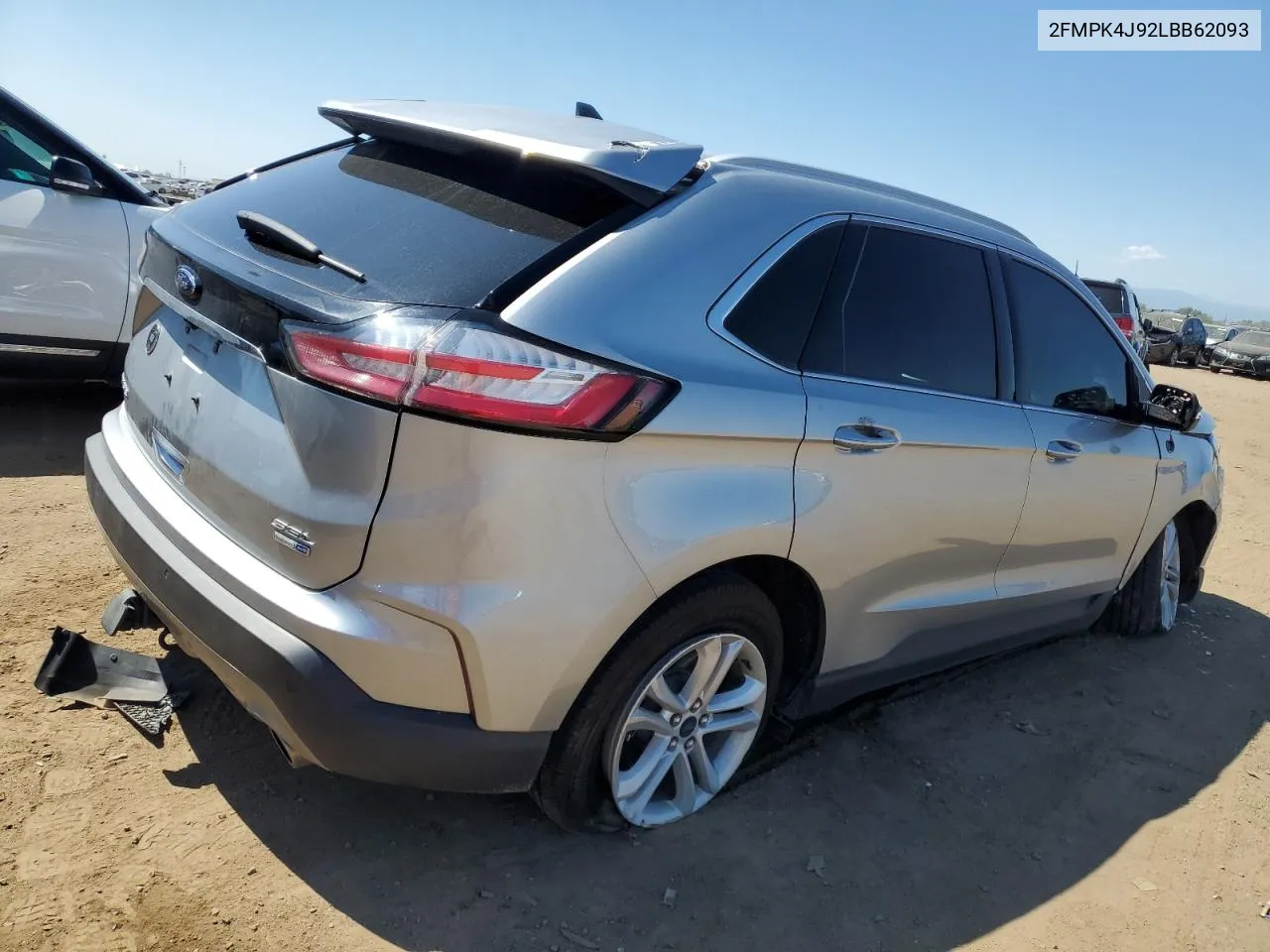 2020 Ford Edge Sel VIN: 2FMPK4J92LBB62093 Lot: 69272594