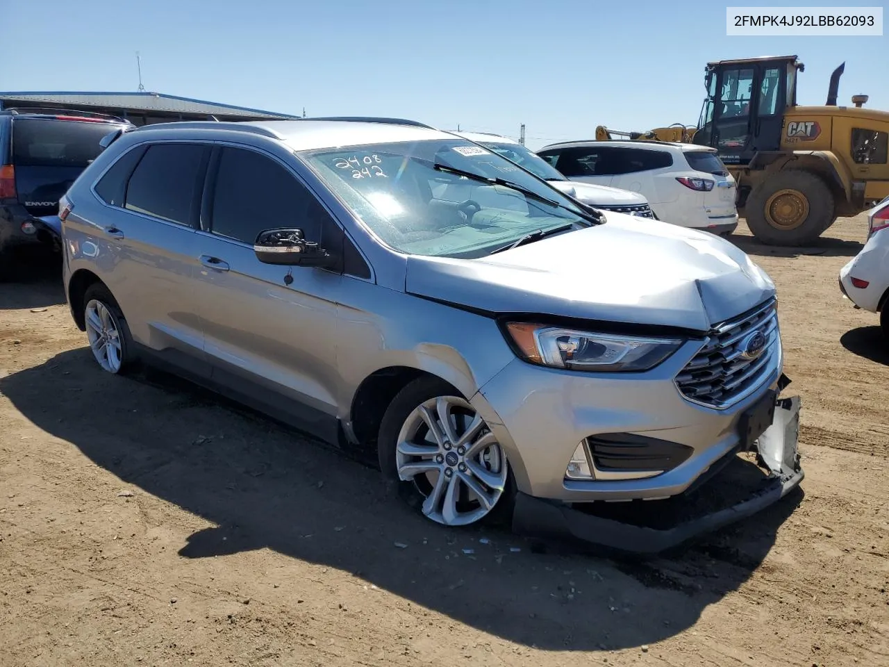 2020 Ford Edge Sel VIN: 2FMPK4J92LBB62093 Lot: 69272594