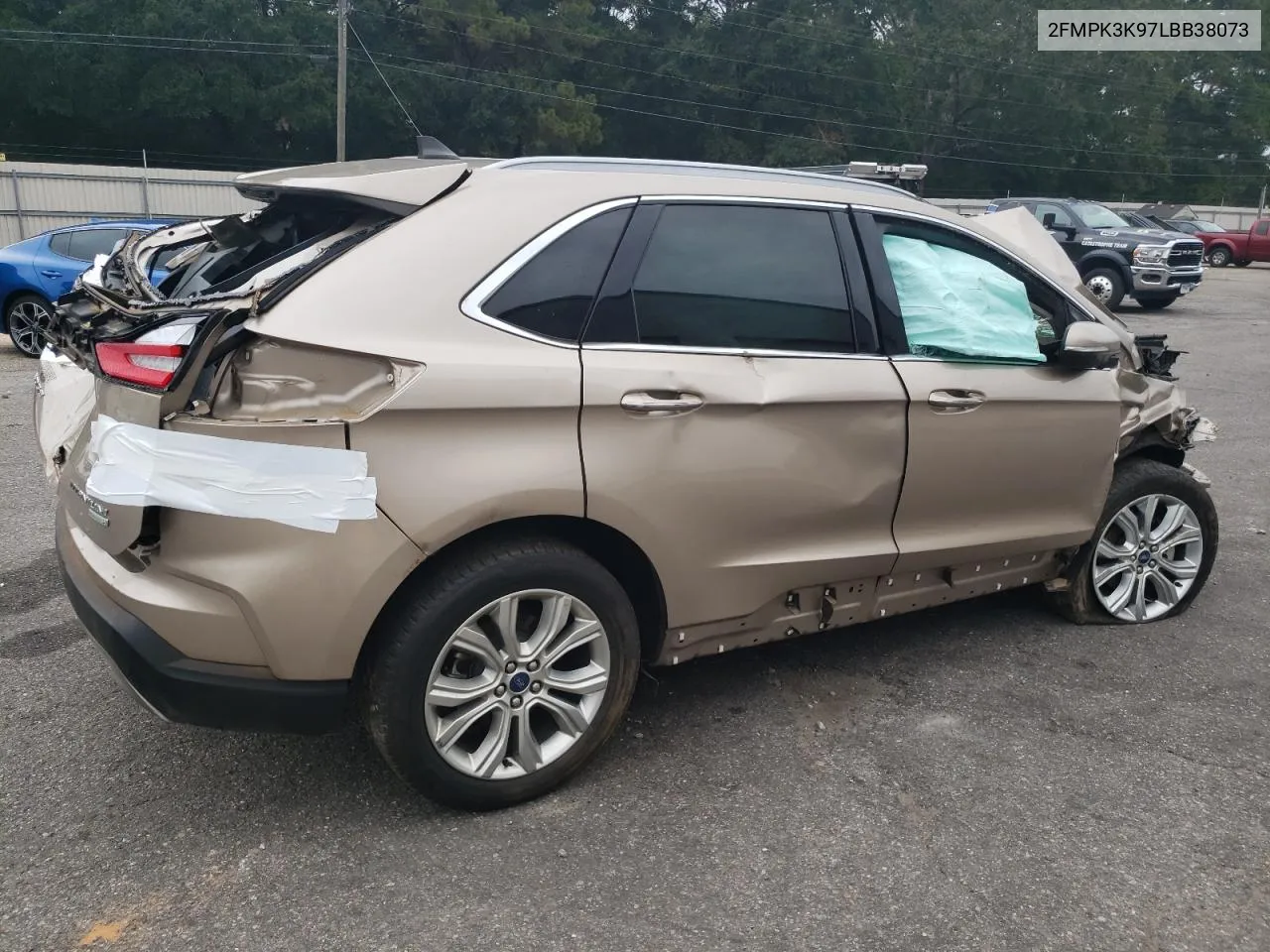 2020 Ford Edge Titanium VIN: 2FMPK3K97LBB38073 Lot: 70262404