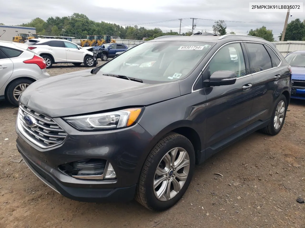 2020 Ford Edge Titanium VIN: 2FMPK3K91LBB35072 Lot: 70687344