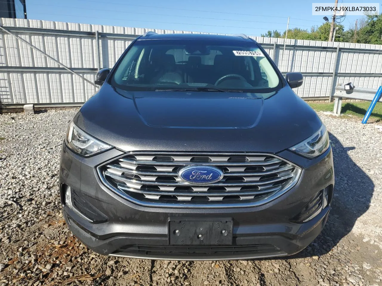 2020 Ford Edge Sel VIN: 2FMPK4J9XLBA73033 Lot: 70996704