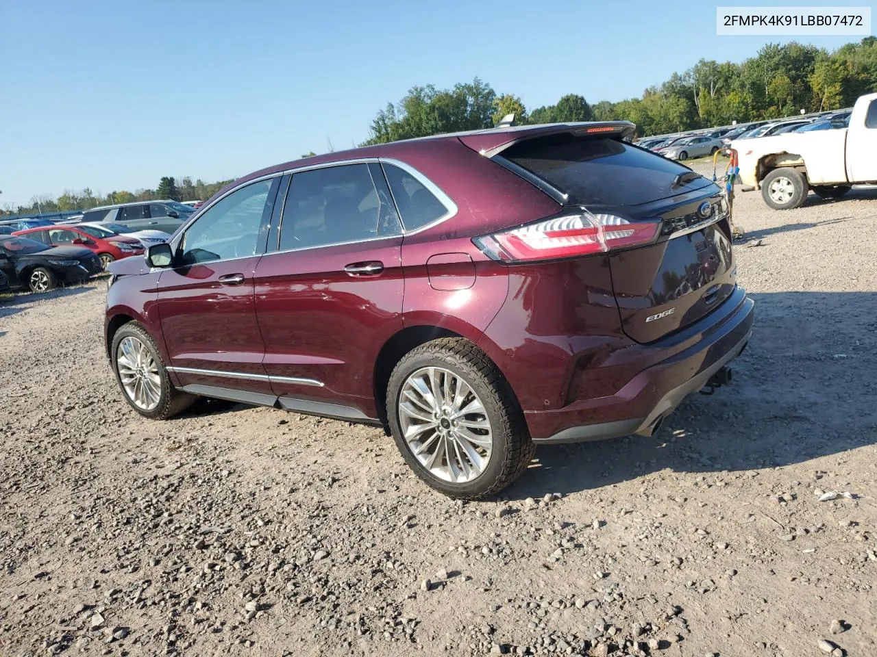 2020 Ford Edge Titanium VIN: 2FMPK4K91LBB07472 Lot: 71321394