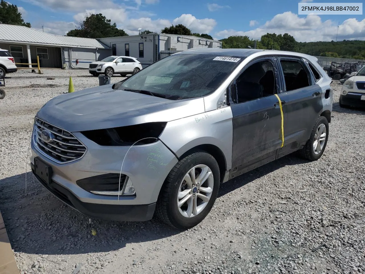 2020 Ford Edge Sel VIN: 2FMPK4J98LBB47002 Lot: 71461474